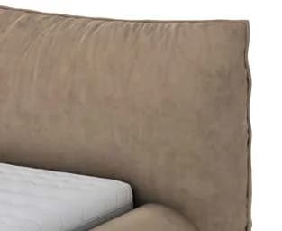 Fluffy bed: Padded headboard