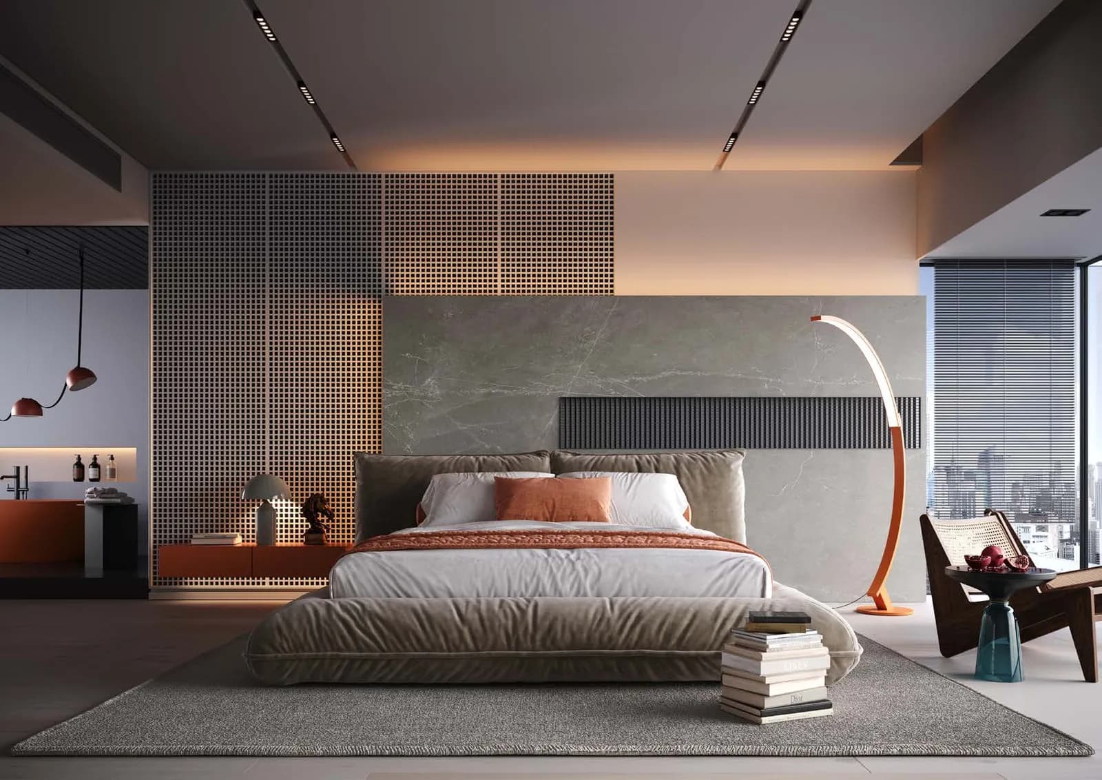 Fluffy bed by designwerk, shown as Fluffy upholstered bed