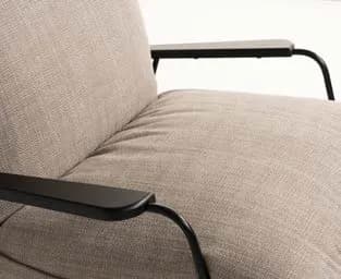 Fluffy rocking chair: Well-designed upholstery construction