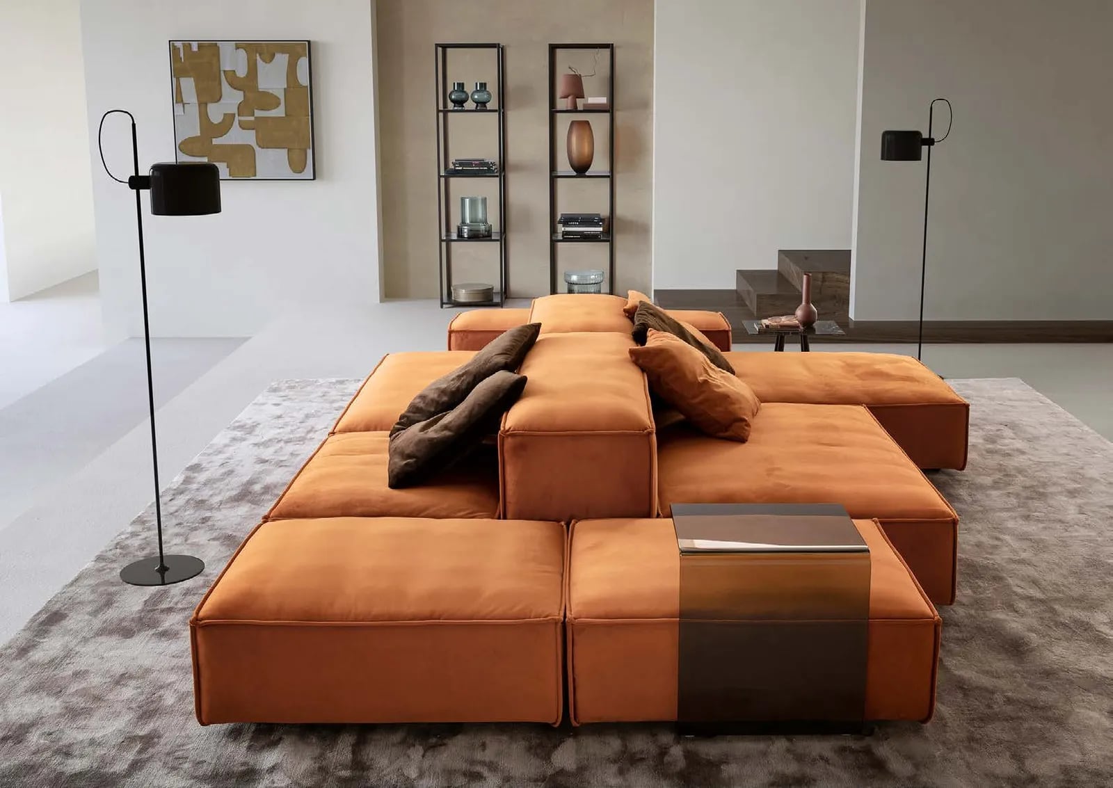 Puzzle by designwerk, shown as Puzzle element 70x90 + element 70x135 + element 90x90 + element 90x135 + armrest 90 + armrest 135 + back 90 + back 135