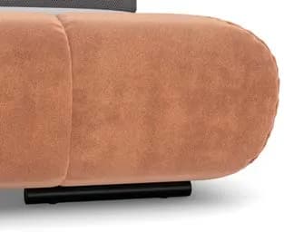 Temple bed: Matt black metal designer base