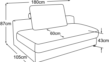 Element 180, drawn to scale with dimensions