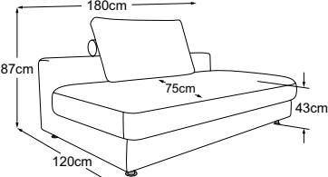 Element 180 deep, drawn to scale with dimensions