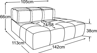 2HT right incl. MBA, drawn to scale with dimensions
