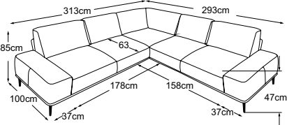 3-corner-2.5, drawn to scale with dimensions
