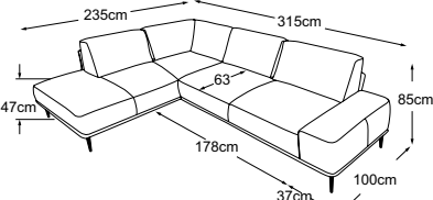 OTM-3, drawn to scale with dimensions