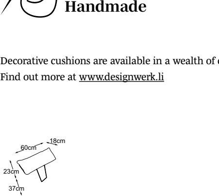 Headrest, drawn to scale with dimensions