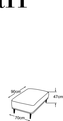 Stool, drawn to scale with dimensions