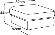 Stool, drawn to scale with dimensions