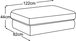 Gigastool, drawn to scale with dimensions