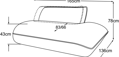 2HT right incl. MBA, drawn to scale with dimensions