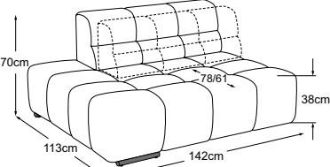 2HT left incl. 1 MBA, drawn to scale with dimensions