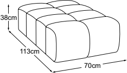 Intermediate stool, drawn to scale with dimensions