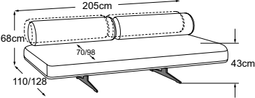 2-element incl. 2 MBA, drawn to scale with dimensions