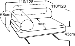 Corner left incl. 2 MBA, drawn to scale with dimensions