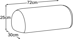 Back, drawn to scale with dimensions