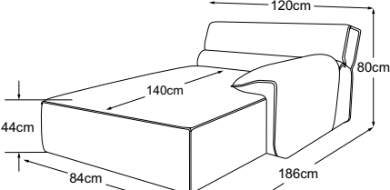 REC right, drawn to scale with dimensions